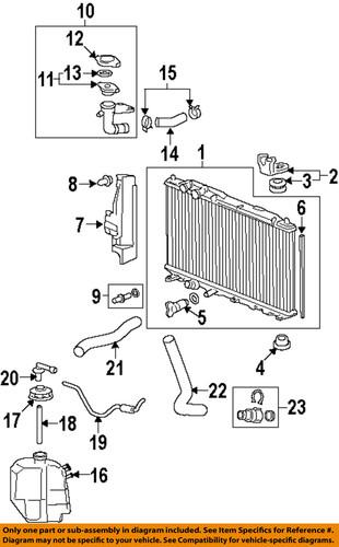 Honda oem 74172s5a000 radiator-radiator assembly lower insulator