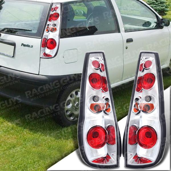 1993-1999 fiat punto c14 altezza red chrome tail lights lamps set pair new euro