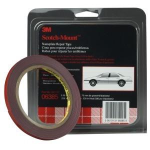 1/4" x 5 yd gray 3m double sided attachment tape 06385