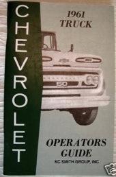 1961 chevy truck owners manual