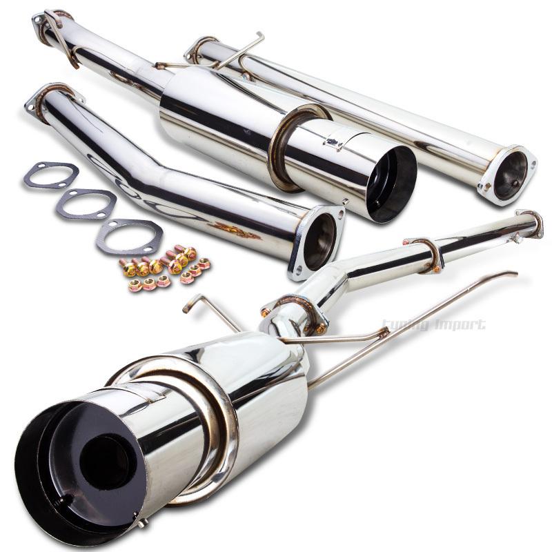 03-07 lancer evo8 evolution evo8 evo9 stainless steel catback exhaust system ss