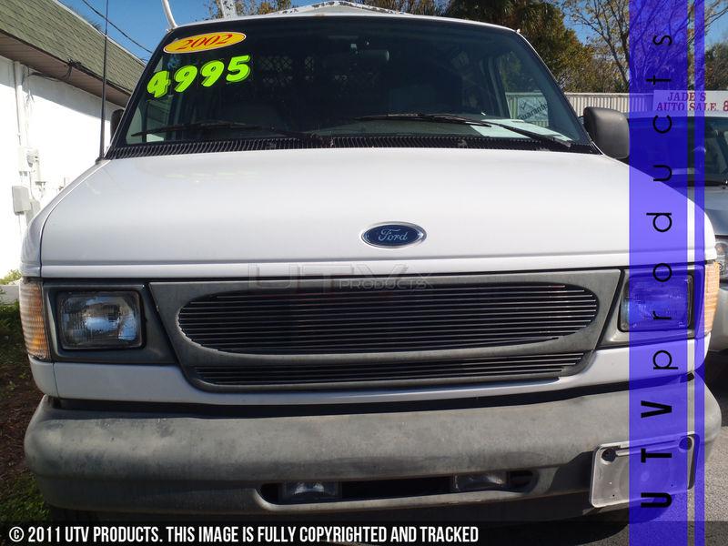 1997 - 2002 ford van e150 e250 e350 combo billet grille econoline 97 98 99 01 02