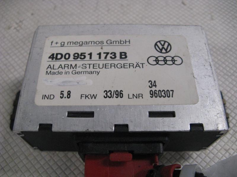 96 97 98 99 audi a4 chassis ecm anti-theft alarm control module 4do 951 173b