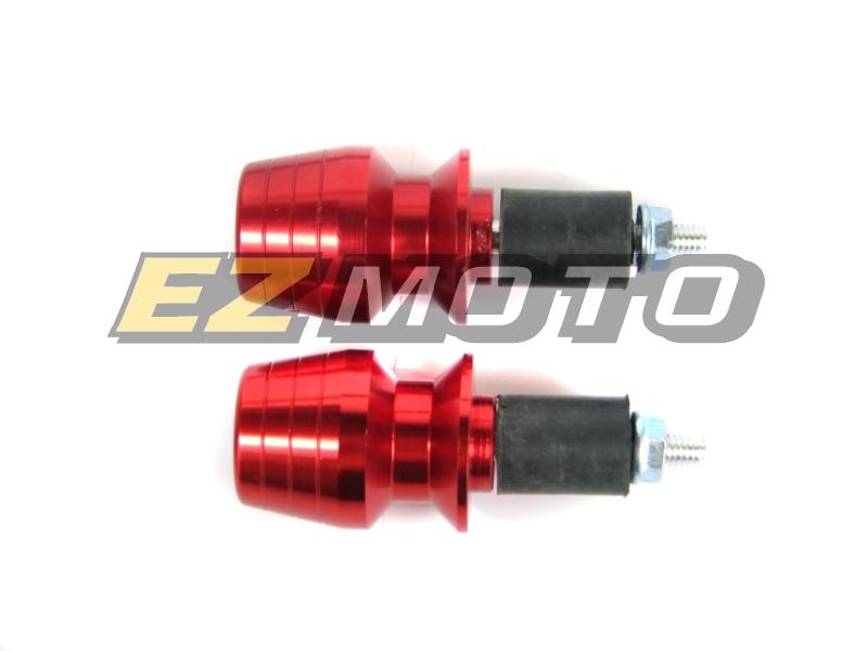 Red bar end plugs for 22mm motorcycles handle bar cbr rr zzr zx ninja gsx r