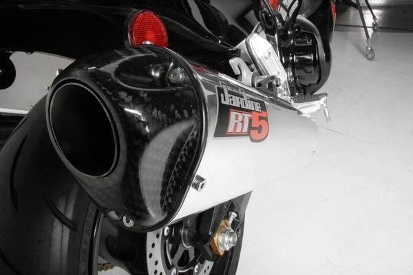 Jardine rt-5 slip on exhaust polished suzuki gsx1300r hayabusa 08-11