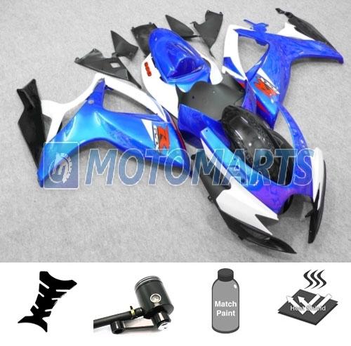 Bundle inj fairing w/ brake fluid pot for suzuki gsx r 600 750 k6 06 07 gsxr ad