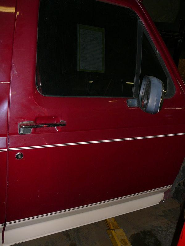 93 94 95 96 bronco f150 f250 f350 power door nice no rust complete red with win 