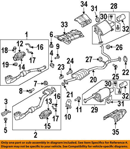 Subaru oem 44616aa050 catalytic converter gasket/catalytic converter  gasket