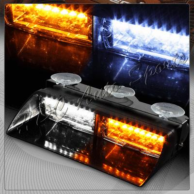 High intensity super bright white/amber led windshield emergency strobe lights