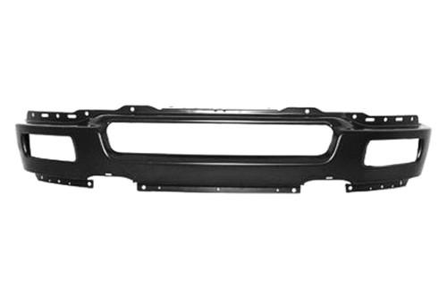 Replace fo1002391v - ford f-150 front bumper face bar w square fog light holes