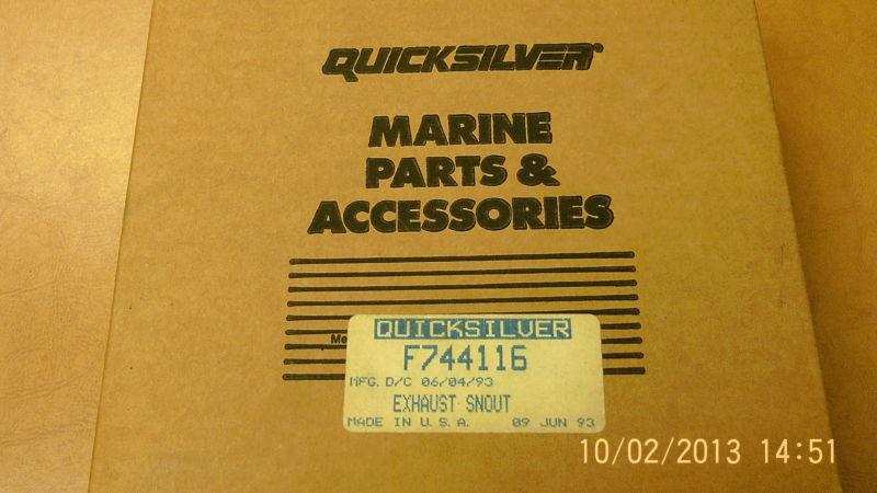 New mercury quicksilver f744116 force exhaust snout bin 68 