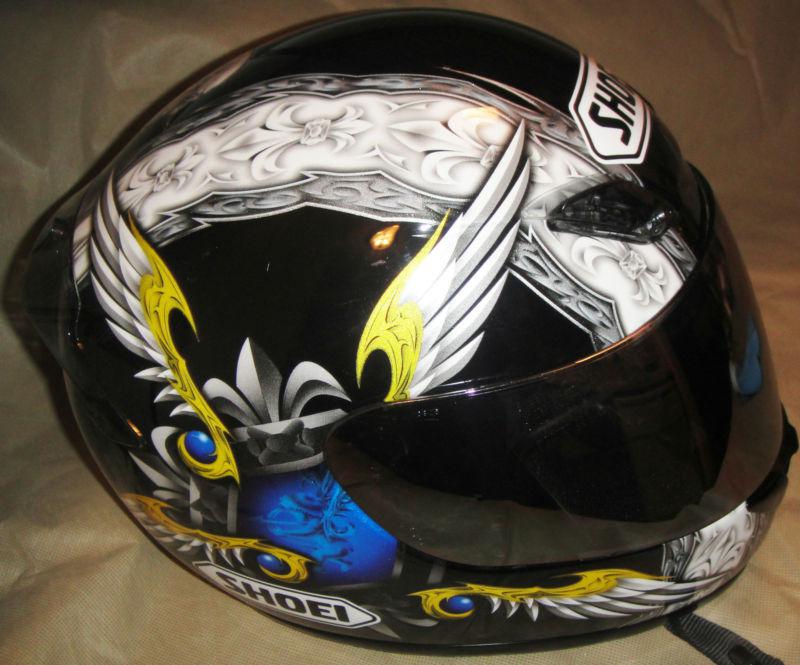 Shoei rf-1000 rf1000 diabolic 3 full-face helmet iii size xl  evil angel