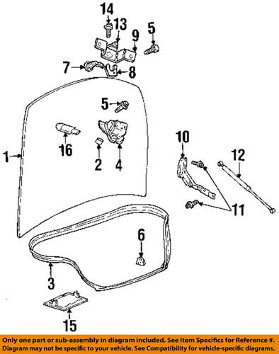 Mopar oem 4575670ab trunk lid-striker