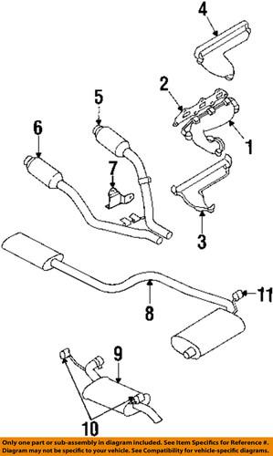 Chrysler oem 4581362ad exhaust-resonator & pipe