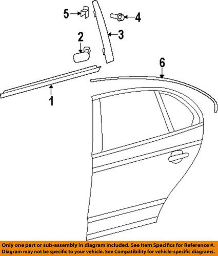 Volkswagen oem 1k5839478f5ap exterior-rear-belt weather strip