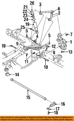 Mopar oem 6503068 front suspension-control arm bolt