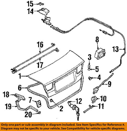 Subaru oem 57330ae02a trunk lid release cable-release cable