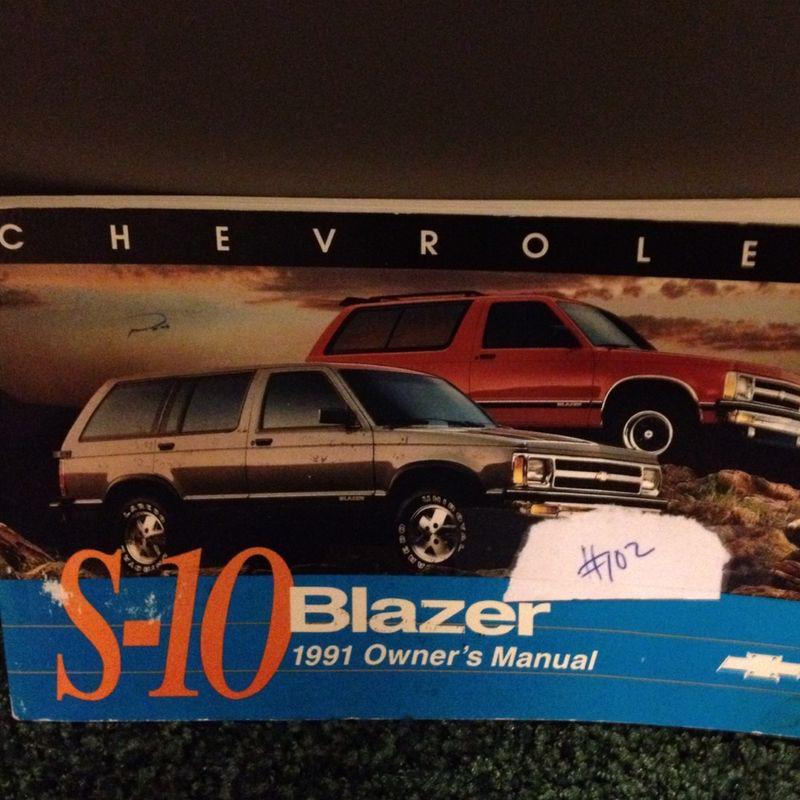 1991 chevy s-10 blazer owners manual