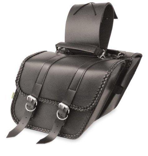 Willie & max sb707b braided series compact slant saddlebag set