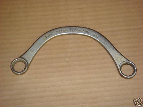 Blackhawk tools half-moon box end wrench "u" shaped 11/16'' x 3/4'' wrench