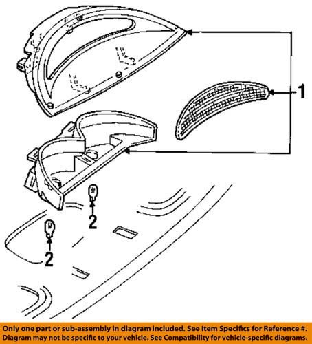 Ford oem 2f1z13a613aaa high mount brake light-high mount lamp