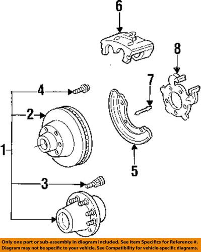 Ford oem 2c4z2b120ca disc brake caliper-caliper