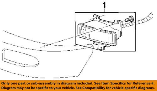 Ford oem 1l3z15200aa fog light-fog lamp assembly