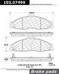 Centric parts 102.07490 front semi metallic standard pads