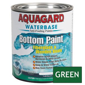 Brand new - aquagard waterbased anti-fouling bottom paint - 1qt - green - 10004