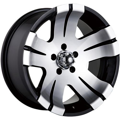 15x8 black alloy ion style 138 wheels 5x4.75 +25 jaguar xj