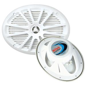 Brand new - boss audio mr695 6" x 9" 2-way marine speaker - (pair) white - mr695