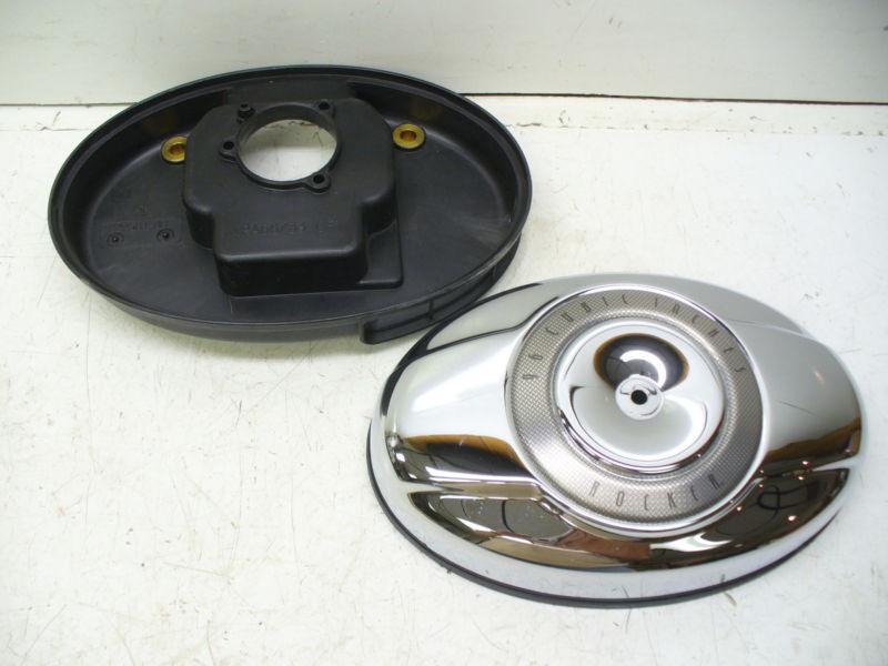 Harley twin cam 96 softail rocker air cleaner outer cover & back plate