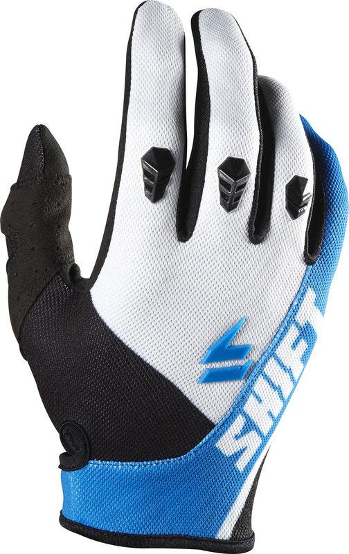 Shift assault race blue / white glove  motocross dirtbike atv mx 2014 gloves