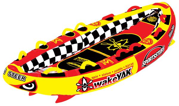 Sportsstuff wake yak towable 2 person - red/yellow/black - 85" x 36" 52-3150