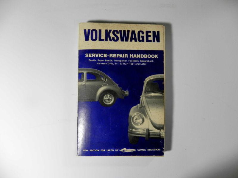 Clymer volkswagon vw service repair handbook beetle super beetle ghia 1961-197