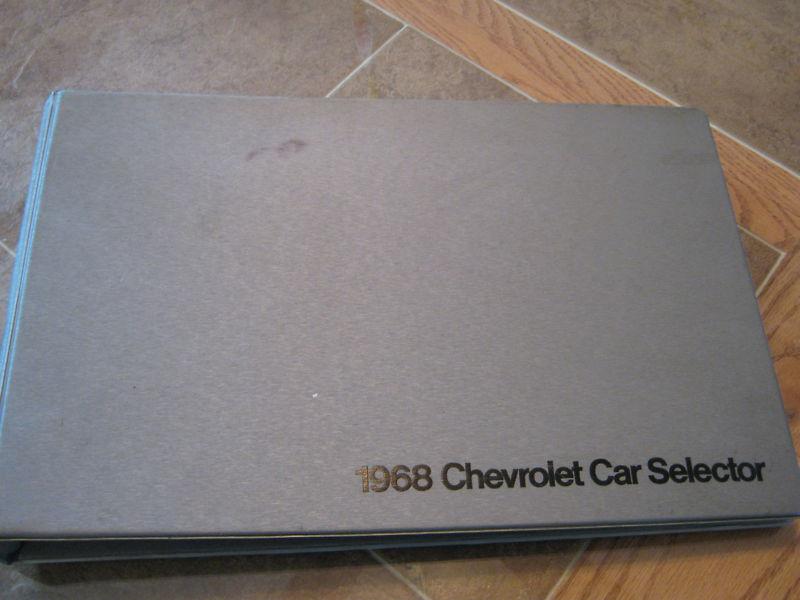 Nos 1968 chevy sales promo dealer catalog book car selector