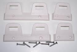 New mopar 1968-69 white bench/bench seat belt clips