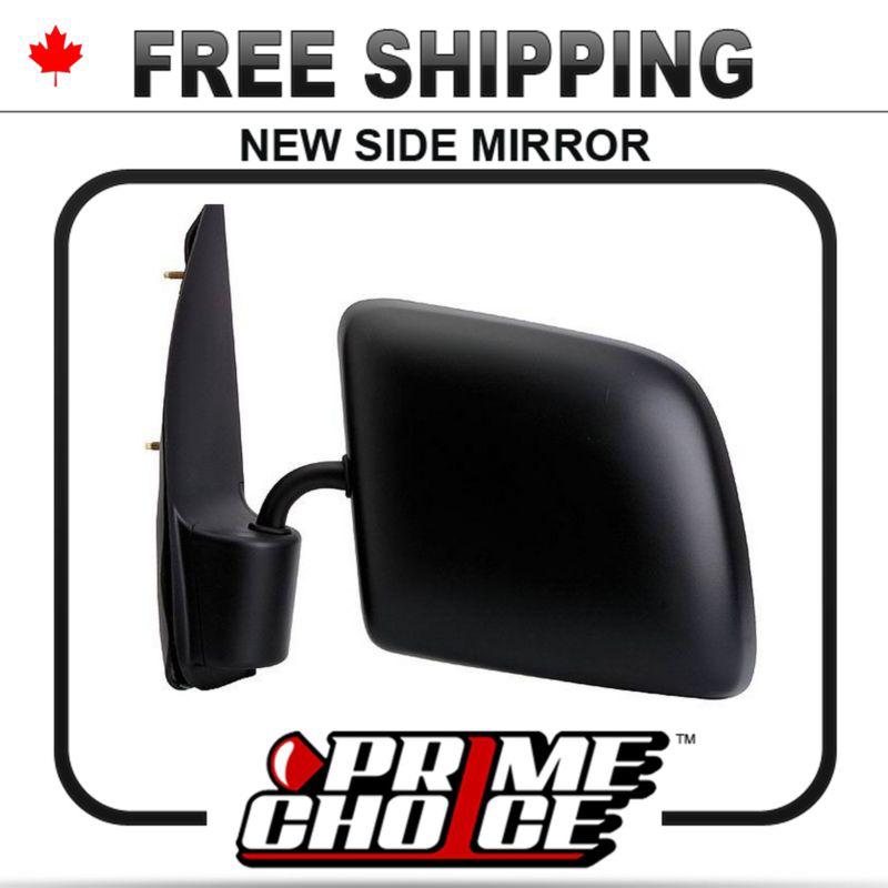 New manual driver side view mirror replacement for ford e-series vans left door