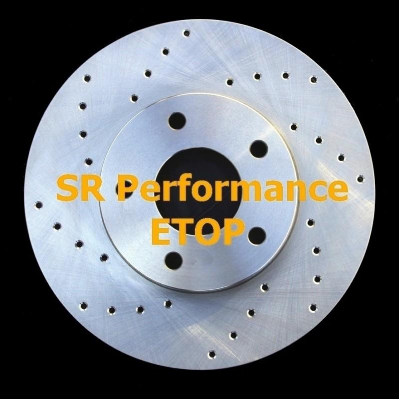 (rear brake kit) cross-drilled sr1 rotors ceramic pads cc 34359 (310mm