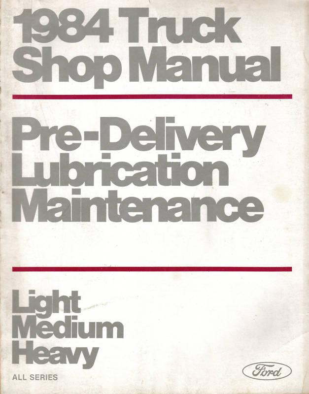 1984 ford truck shop maint manual light medium heavy original