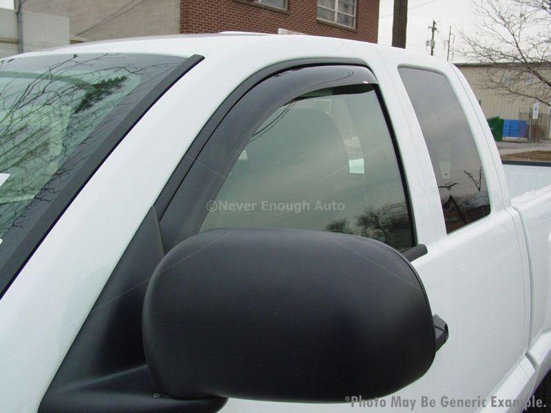 Wade 72-37481 in-channel wind deflectors 4 pc. smoke