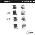 Centric parts 117.48006 front disc hardware kit