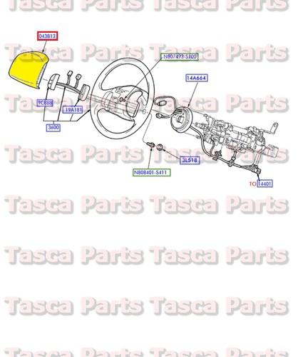 New oem lh air bag restraint module medium dark parchment / interior navigator