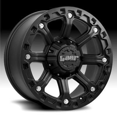 18" gear alloy blackjack black w/ 255/60/18 nitto terra grappler at wheels rims