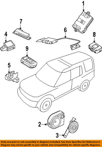 Land rover oem lr024070 alarm system-transmitter