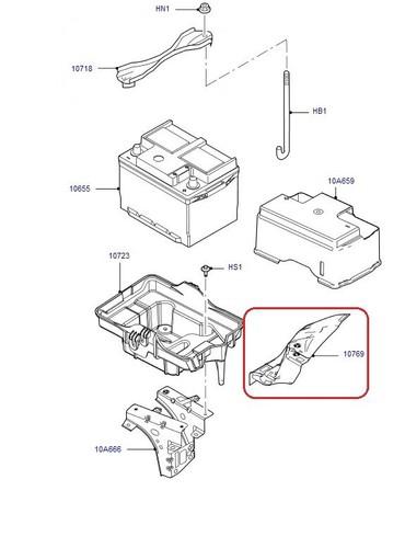 Brand new oem battery tray support 2007-12 escape mariner #5l8z-10769-aa