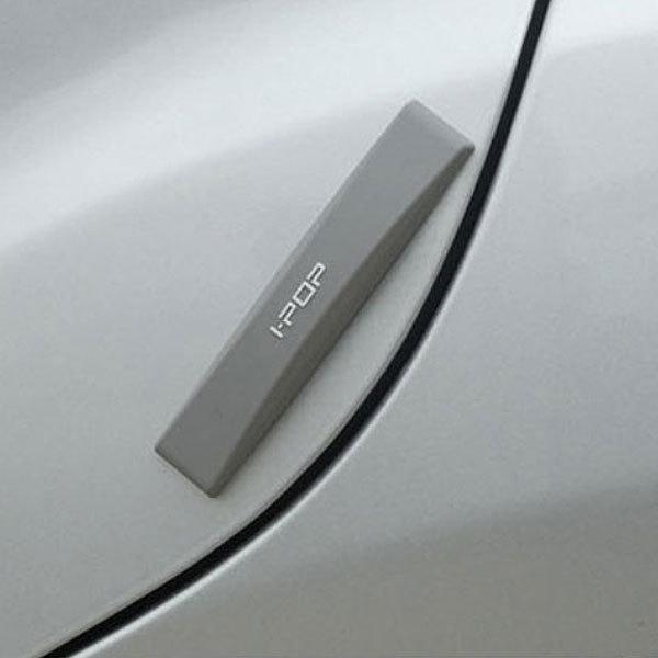 4pcs carex ipop silky rubber car door edge guard guards bumper protector silver