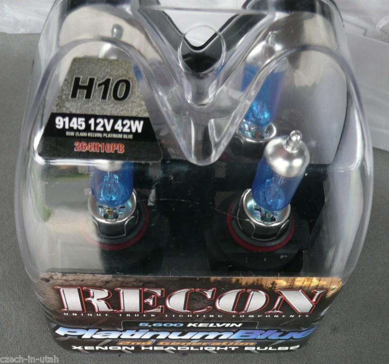 Set of 2 recon platinumblue 2nd generation xenon headlight bulbs 264h10pb