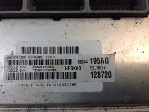 2003 jeep liberty  engine control module(ecu, pcm, ecm) oem 56044 195ag     c1 4