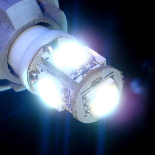 2pcs new t10 5 5050 smd led car wedge light bulb white w5w 2825 2921 194